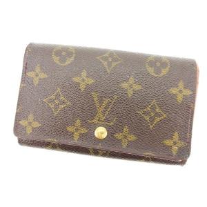 【美品】ルイヴィトン モノグラム ポルトモネ ビエ トレゾール L字 財布 茶色 LOUIS VUITTON - 本物 ルイヴィトン LOUIS VUITTON LV ポルトモネ ビエ