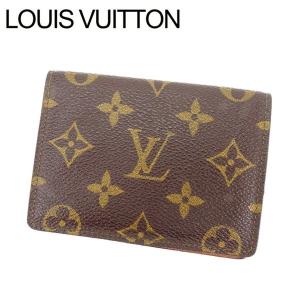 ルイヴィトン 定期入れ パスケース ポルト2カルトヴェルティカル M60533 モノグラム Louis Vuitton 中古｜branddepot-tokyo