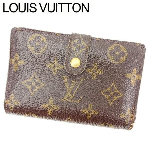 【ブラックフライデー30％OFFクーポン】ルイヴィトン がま口財布 二つ折り レディース ポルトモネ...