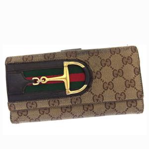 GUCCI（グッチ） チェーンウォレット 二つ折り グッチシマ 長財布