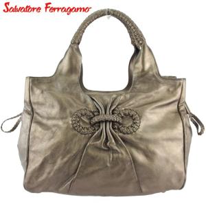 サルヴァトーレフェラガモ ガンチーニ 花 魚 ハンドバッグ ワン  