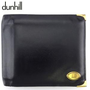 未使用 dunhill ダンヒル ディーエイト 二つ折り財布 ブラック 札入れ dunhill（ダンヒル） 新品同様 二つ折り 財布 札入れ ブラック レザー