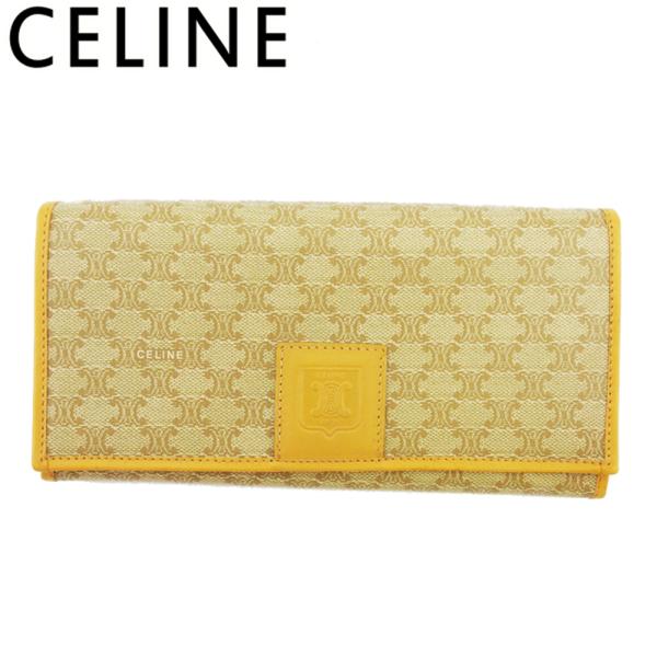 【30％OFFクーポン】セリーヌ 長財布 がま口 ファスナー付き 財布 レディース メンズ  マカダ...