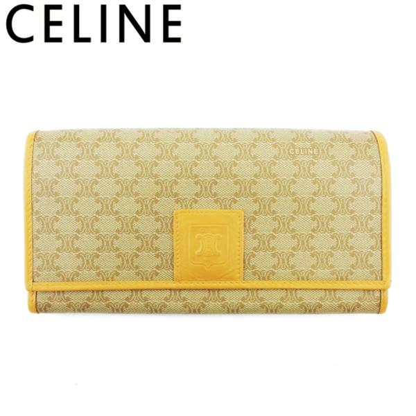 【30％OFFクーポン】セリーヌ 長財布 がま口 ファスナー付き 財布 レディース メンズ  マカダ...