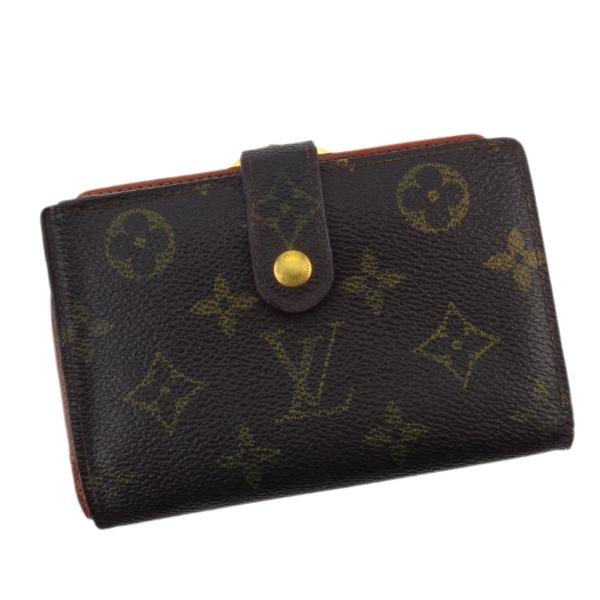 【30％OFFクーポン】ルイ ヴィトン がま口 財布 二つ折り レディース メンズ ポルトモネビエヴ...