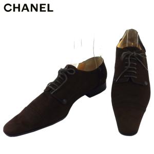 【週末タイムSALE★30％OFF】シャネル シューズ 靴 レディース ♯37C ココボタン オックスフォード ブラウン ブラック 中古