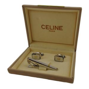 CELINE（セリーヌ） ネクタイ ピン ゴールド シルバー GP メッキ ロゴ