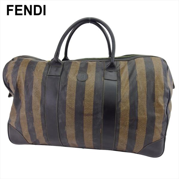 フェンディ ボストンバッグ トラベル 旅行用 バッグ レディース メンズ ペカン FENDI 中古