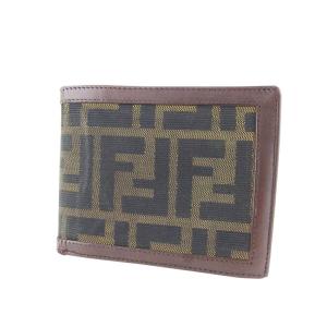 FENDI（フェンディ） ズッカ FF キャンバス レザー 2つ折り 長財布
