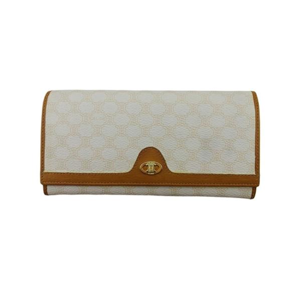 【30％OFFクーポン】セリーヌ 長財布 がま口 ファスナー 財布 レディース メンズ マカダム C...