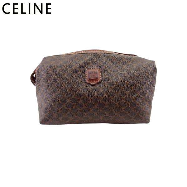 セリーヌ クラッチバッグ ポーチ メンズ可 マカダム CELINE 中古