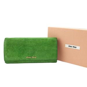 miumiu クロコ がま口 長財布 miu miu（ミュウミュウ） 【週末タイムセール☆30％OFF】ミュウミュウ