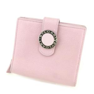 BVLGARI（ブルガリ） 二つ折り長財布 レザー ピンク : ブランド