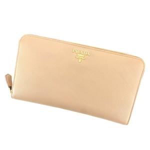 プラダ PRADA 長財布 パスケース付 ウォレット フラップ メタルロゴ
