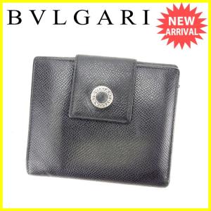 ブルガリ BVLGARI Wホック財布 二つ折り財布 男女兼用 ブルガリブルガリ 中古 セール A1003｜branddepot