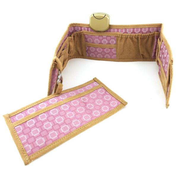 セレクション SELLECTION その他バッグ スクエア柄 ピンク ベージュ レディース 中古