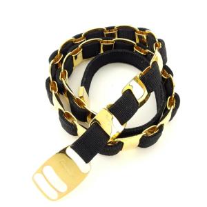 FERRAGAMO（フェラガモ） ベルト ヴァラ 8046 ネイビー ゴールド金具