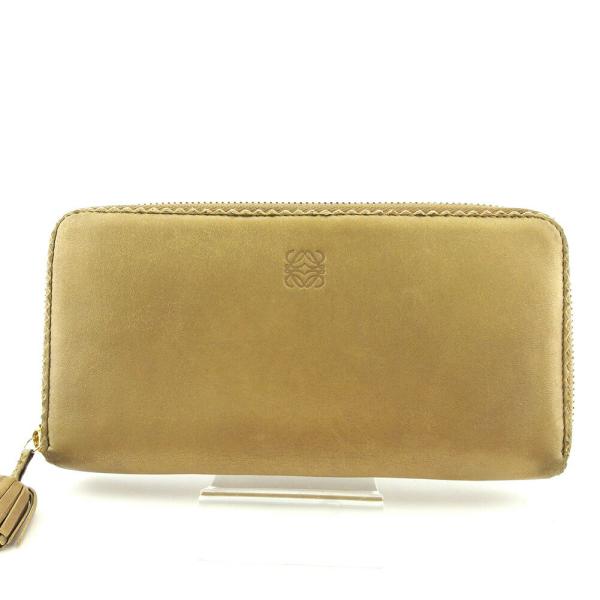 【ウィンターSALE★30%OFFクーポン】ロエベ LOEWE 長財布 アナグラム ミニタッセル付き...
