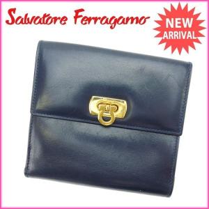 サルヴァトーレ フェラガモ Wホック財布 ガンチーニ Salvatore Ferragamo 中古｜branddepot