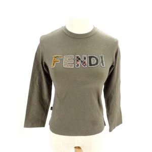 FENDI フェンディ バタフライスリーブ カットソー サイズ40 ベージュ レディース 古着 中古 USED FENDI - FENDI フェンディ バタフライスリーブ カットソー サイズ40
