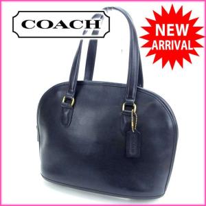 コーチ COACH トートバッグ ハンドバッグ ブラック レザー 中古 J1711s｜branddepot