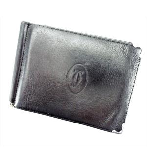美品 カルティエ 二つ折りマネークリップ 財布 小銭付き マネークリップ 本物 Cartier（カルティエ） マネークリップ 二つ折り財布 カボション