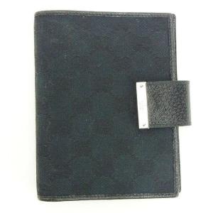 GUCCI（グッチ） グッチシマ 手帳カバー 115240 ブラック レザー 