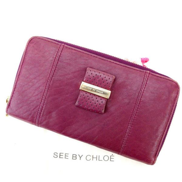 【週末限定SALE★30％OFFクーポン】シーバイクロエ 長財布 /ラウンドファスナー レディース ...