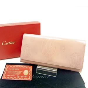 Cartier（カルティエ） 二つ折り長財布 ハッピーバースデー レザー