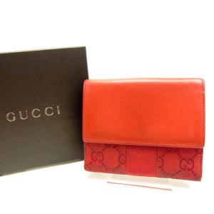 GUCCI（グッチ） 【初売りSALE☆30%OFF】グッチ 二つ折り財布 GG