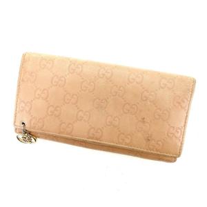 GUCCI（グッチ） インターロッキングG 長財布 282426 ゴールド レザー