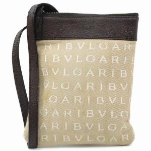 BVLGARI ブルガリ ロゴマニア ハンドバッグ ポーチ付き ブラウン 茶色  