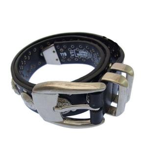 美品 オム プリッセ イッセイミヤケ PLEATS BELT BLACK プリーツベルト