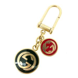 GUCCI（グッチ） ほぼ未使用 箱付き ロゴ メタル キーホルダー