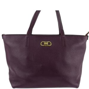 Salvatore Ferragamo FERRAGAMO サルヴァトーレフェラガモ 黒 ブラック ガンチーニ金具 トートバッグ カバン 鞄 ブランド FERRAGAMO（フェラガモ） Salvatore Ferragamo バッグ ハンドバッグ