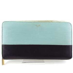 CELINE（セリーヌ） 長財布 パイソン ブルー ジッピーウォレット : JP