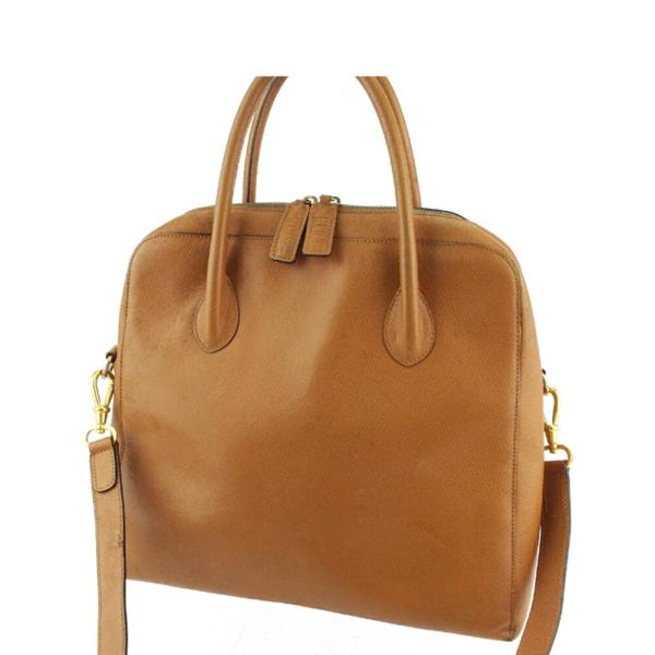 セリーヌ CELINE ショルダーバッグ ライトブラウン ゴールド レディース 中古