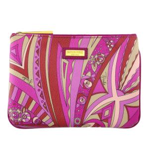 エミリオ・プッチ 財布 カードケース ピンクコンパクト イタリア製 新品 EMILIO PUCCI（エミリオプッチ） 【訳あり品】 カードケース 62SE02