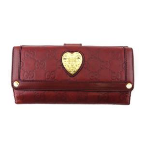 GUCCI（グッチ） ラウンドファスナー長財布 マイクログッチシマ