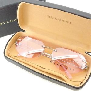 ブルガリ Bvlgari サングラス ピンク シルバー レディース メンズ 未使用品 中古 Sunglasses｜branddepot