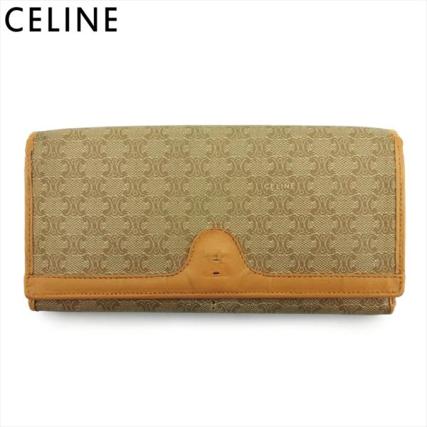 【30%OFFクーポン】セリーヌ 長財布 がま口 ファスナー付き 財布 レディース メンズ マカダム...