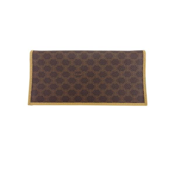 セリーヌ 長財布 ファスナー付き 財布 レディース メンズ マカダム CELINE 中古
