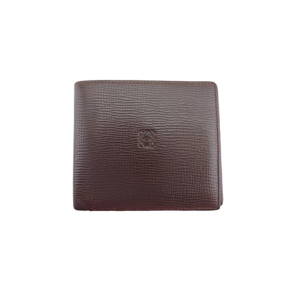 ロエベ 二つ折り 札入れ ミニ札入れ メンズ アナグラム LOEWE 中古