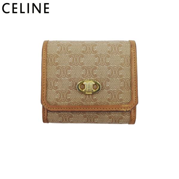 セリーヌ コインケース レディース メンズ マカダム 中古 小銭入れ CELINE