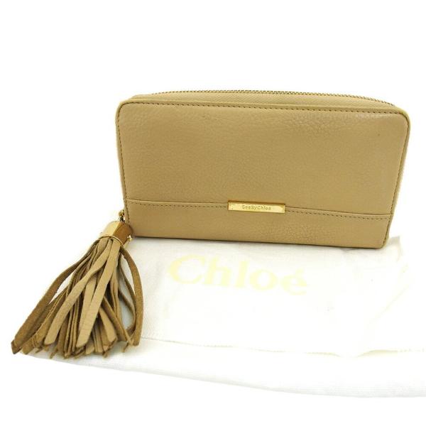 【週末限定SALE★30％OFFクーポン】シーバイ クロエ 長財布 ラウンドファスナー 財布 レディ...