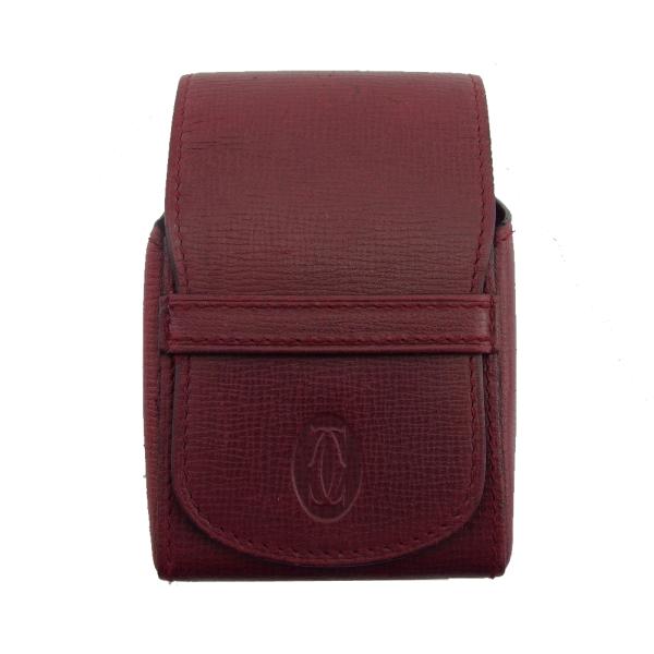 カルティエ CARTIER シガレットケース マストライン ボルドー レディース 中古