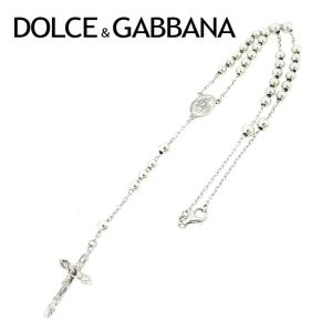 ドルチェ&ガッバーナ DOLCE&GABBANA ネックレス ペンダント アクセサリー レディース メンズ 可 ドルガバ クロス 十字架 ロザリオ 中古 T6787｜branddepot