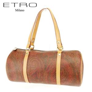 新品同様 ETRO エトロ タッセル ナイロン レザー 2way ハンドバッグ ショルダーバッグ 1H943 5902 ブラック レディース 古着 中古 USED ETRO（エトロ） 新品同様 タッセル ナイロン レザー 2way ハンドバッグ