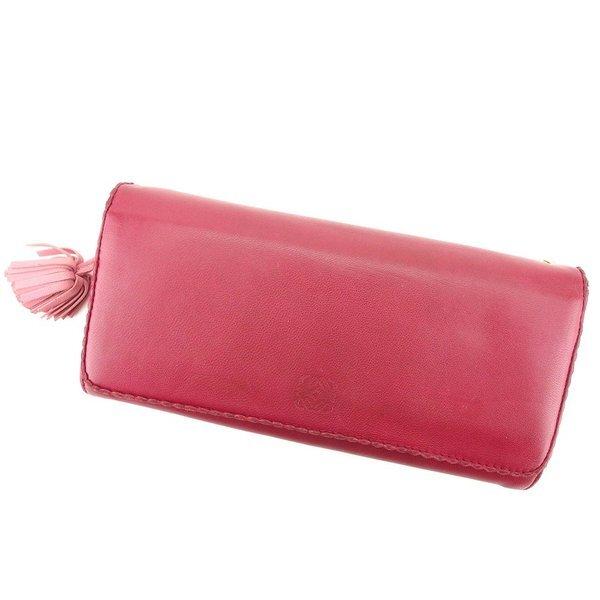 【ウィンターSALE★30%OFFクーポン】ロエベ LOEWE 長財布 アナグラム レッド レディー...