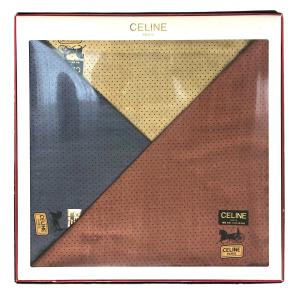 未使用 セリーヌ ハンカチ　3色セット ランチマット CELINE　コットン　100％　綿　レディー...